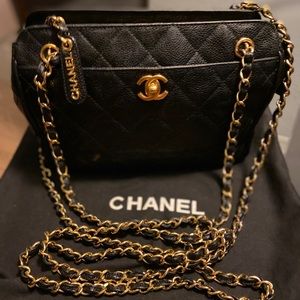 Authentic Chanel Caviar Quilted Classic seen on Amazon for much more.